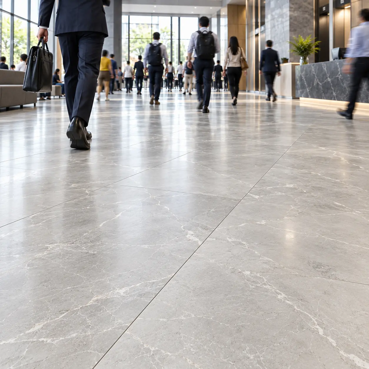How Do Full Body Vitrified Tiles Handle High Footfall?